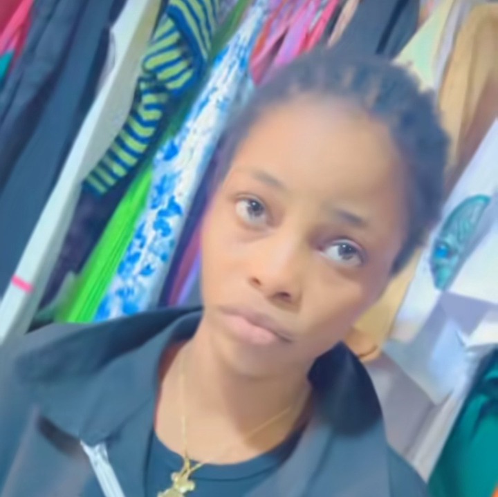 Popular TikToker, Expensive Ella caught stealing footwear, made to demonstrate act in viral video