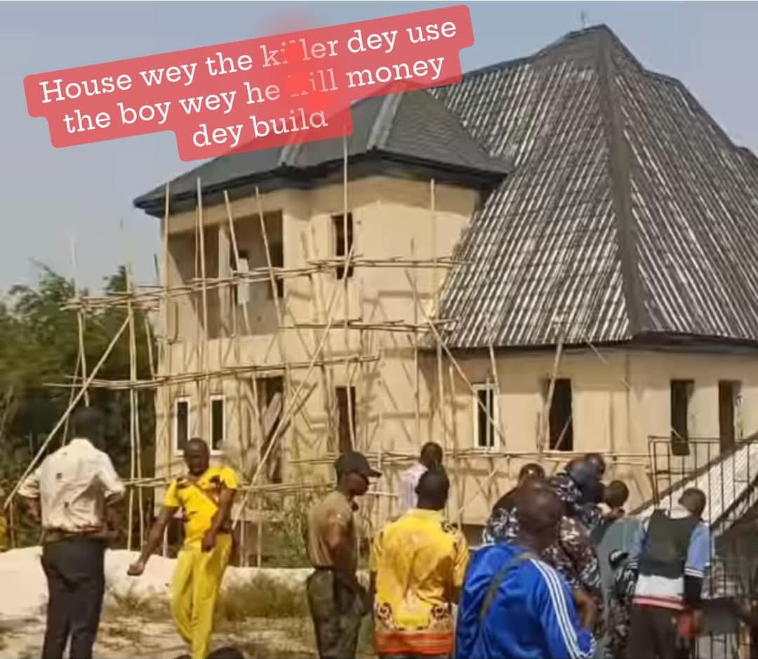 Photo of duplex being constructed with ransom money by man who kidnapped and beheaded his close friend in Delta