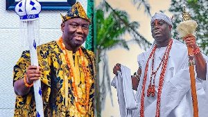 Oba Abimbola Owoade and Oba Adeyeye Ogunwusi Oba Abimbola Owoade and Oba Adeyeye Ogunwusi