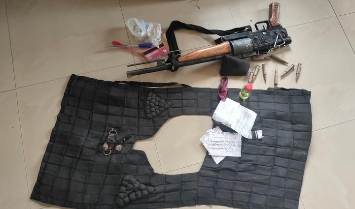 BREAKING: Man found with gun, bullets, bullet-proof vest says he was paid N180,000 to fight for two months