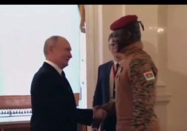 Reactions As President Putin welcomes Burkina Faso’s President, Ibrahim Traore at the Kremlin