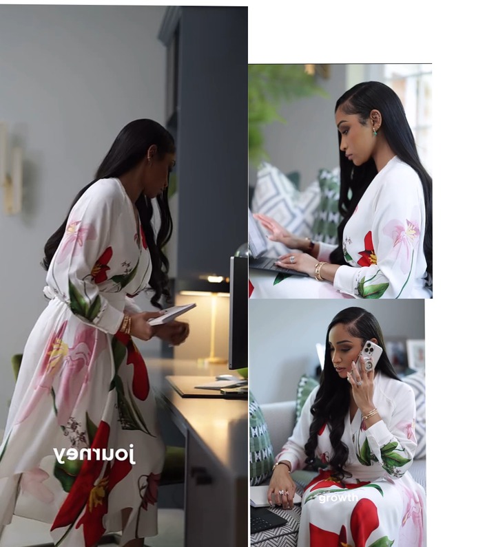 Reactions As Tinubu's Daughter In-law, Layal Spotted Working At Her Office in Abuja [PHOTOS]