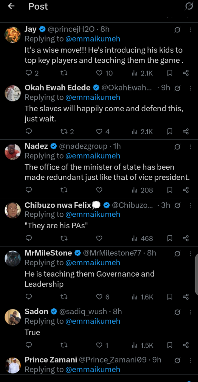 Reactions After an X User Asks Why Wike Takes His Son With Him to Almost Every National Engagement Reactions After an X User Asks Why Wike Takes His Son With Him to Almost Every National Engagement