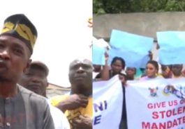 Why Will They Bring Their Child From Abroad to Rule Over Us? Are We Slaves–Protester to APC Leaders