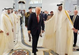 Reactions as Qatar Emir was spotted introducing Aliko Dangote to Donald Trump in Qatar