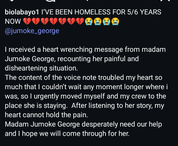 I Have Been Homeless For 5 to 6 Years: Veteran Actress Jumoke George Reveals I Have Been Homeless For 5 to 6 Years: Veteran Actress Jumoke George Reveals